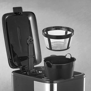 Programmable Drip Coffee Maker 12 Cup, with Iced Coffee Function, Touch Screen, Regular & Strong Brew