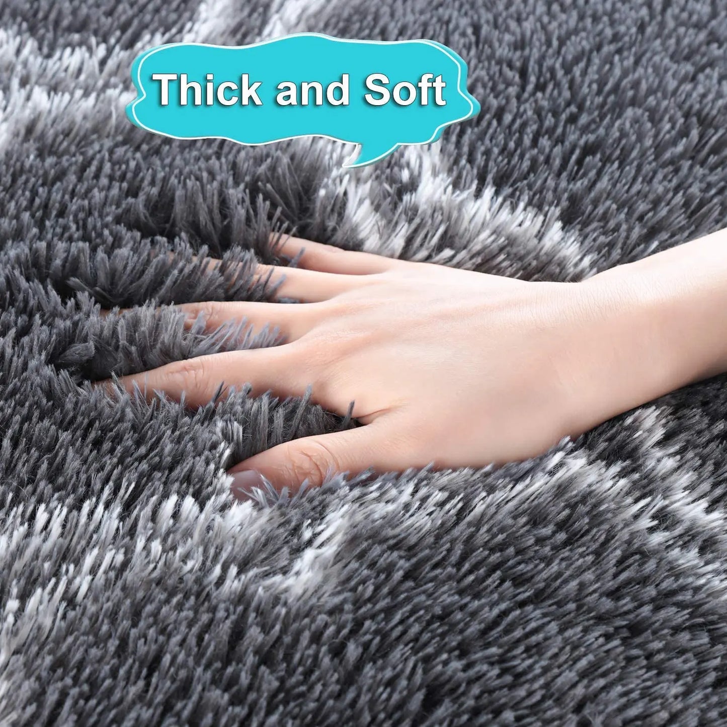 Area Rugs Super Soft Plush Fluffy Carpets Rug Non-Slip Indoor Floor Rug