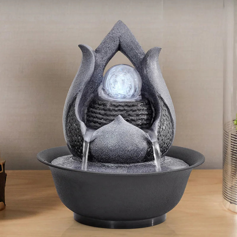 Desktop Fountains Indoor Water Fountain Creative Craft Home Decor & Figurine