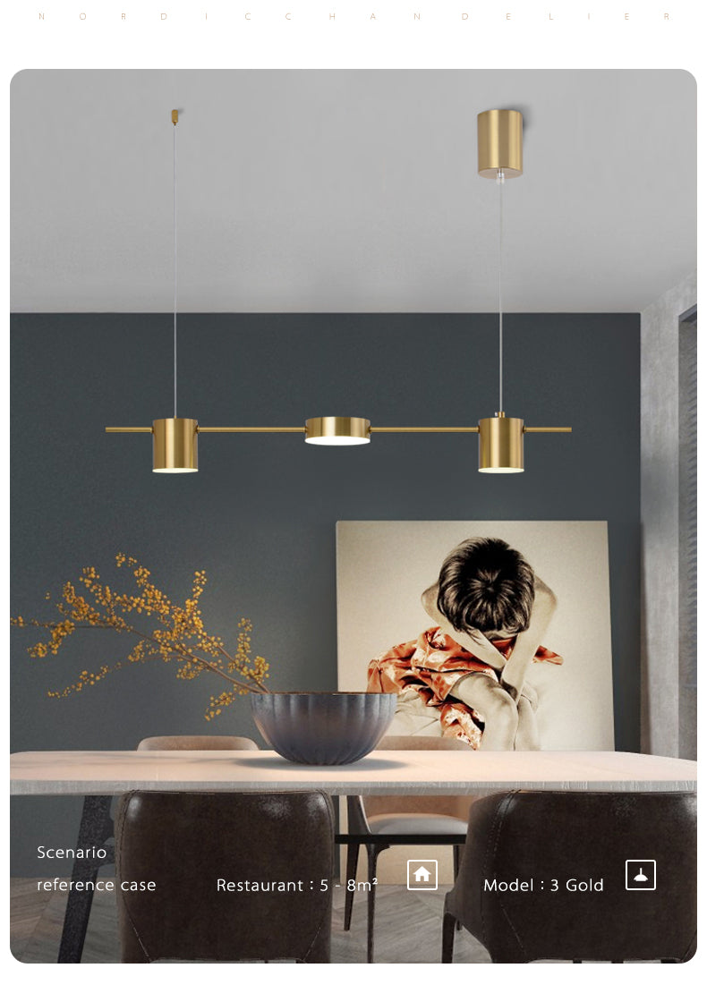 Led Living Room Chandeliers Ceiling Hanging Light Fixture Dimmable Indoor Lighting Lamp