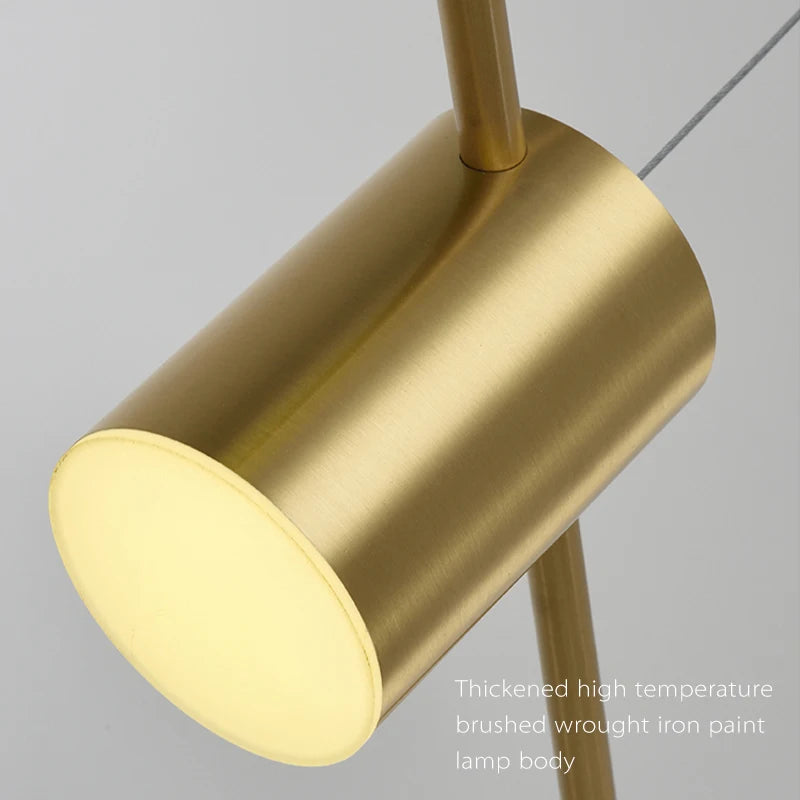 Led Living Room Chandeliers Ceiling Hanging Light Fixture Dimmable Indoor Lighting Lamp