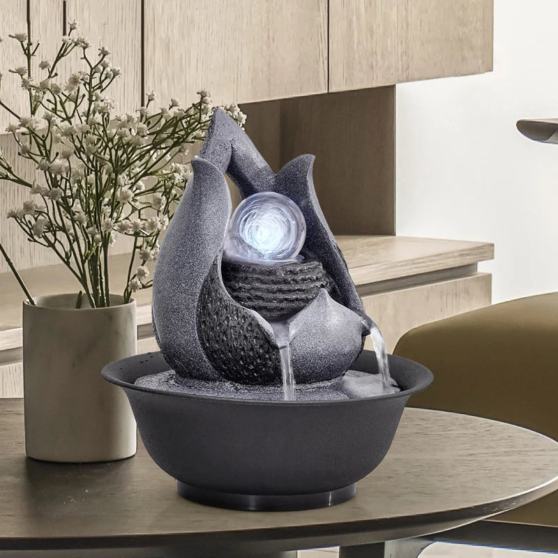Desktop Fountains Indoor Water Fountain Creative Craft Home Decor & Figurine