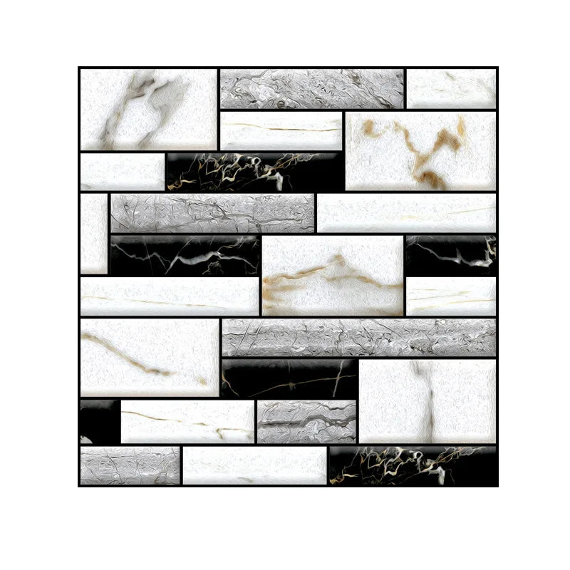 20PCS Self Adhesive Tile Wall Sticker Home Decor 3D pack Covers for Kitchen Cupboard Bath Waterproof