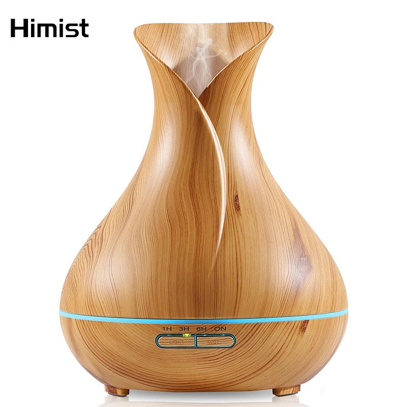 Essential Oil Diffuser Mist Maker Fogger Large Capacity Ultrasonic Air Humidifier with LED Lights for Home Aroma Diffuser