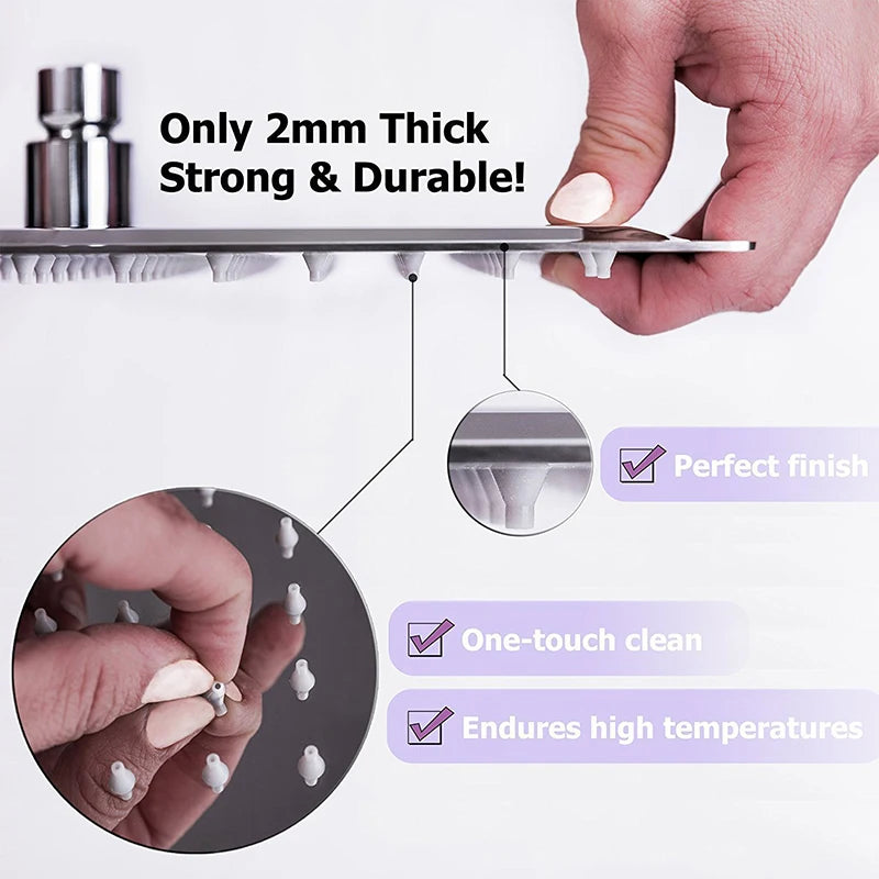 Shower Head Luxury Ultrathin Rainfall Shower Head Stainless Steel Chrome Nickel