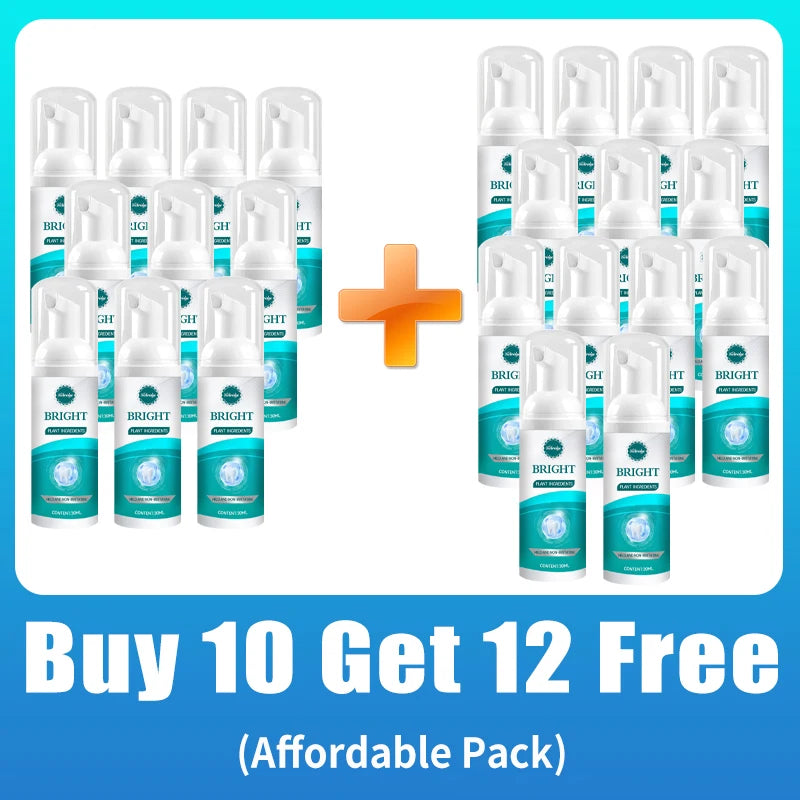 Teeth cleaning care tools, oral foam