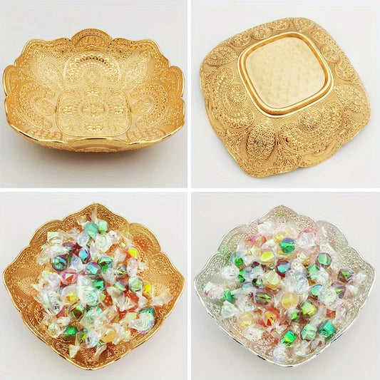 Metal Creative Plate Nut, Candy, Fruit, Snack Home Dried Fruit Plate Decoration