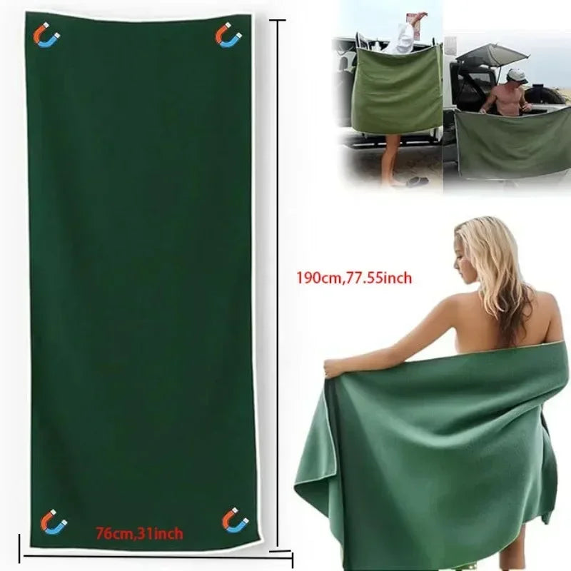 Outdoor Beach Magnetic Towel Soft and Comfortable Swimming and Bath Towel