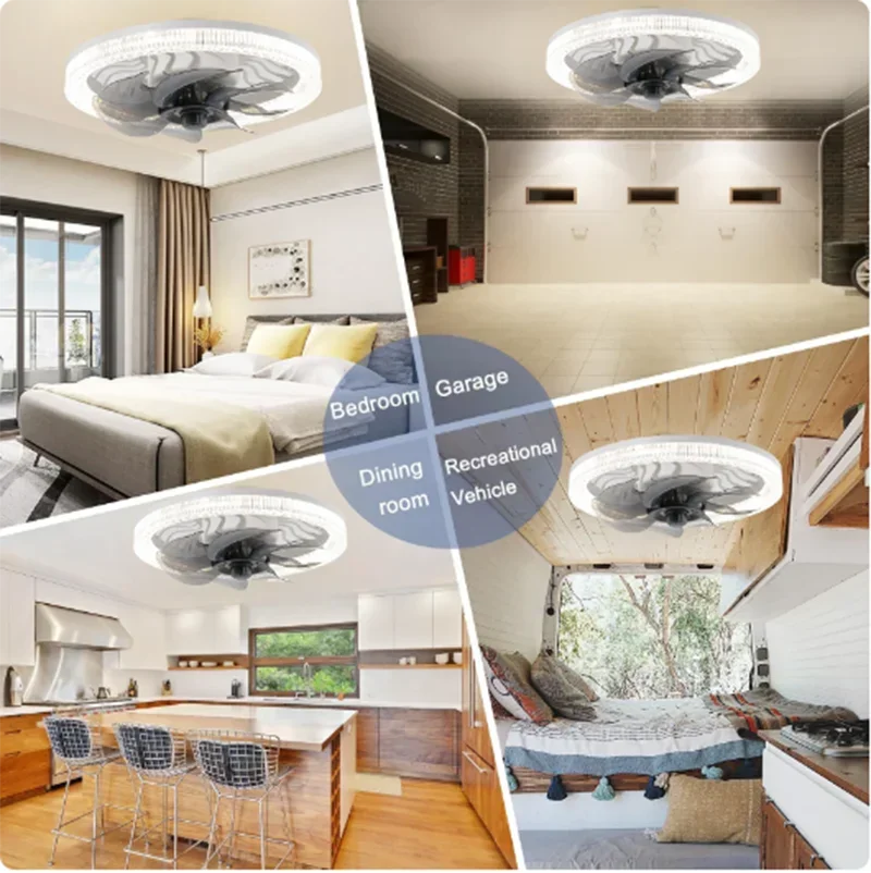 Remote Control Ceiling Fan with LED Lighting with Remote Control Converter Base for Any Room