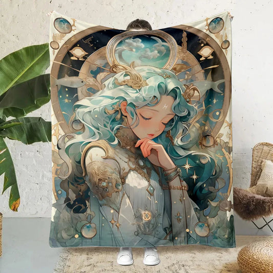 Anime Cartoon Printed Blanket Picnic Blankets Warm Blanket Soft and Comfortable Blanket