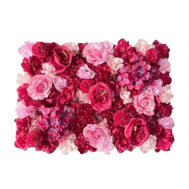 Pink Silk Rose Flower Wall Decoration Backdrop Decor