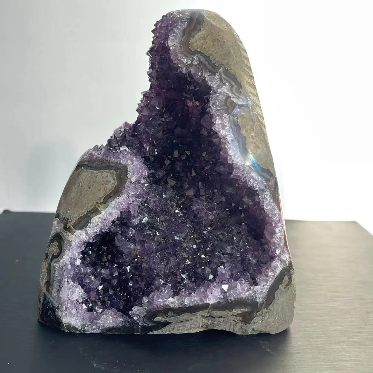 1PC Natural Amethyst Crystal Cluster Quartz Raw Crystals Healing Stone Purple Cornucopia Feng Shui Stone