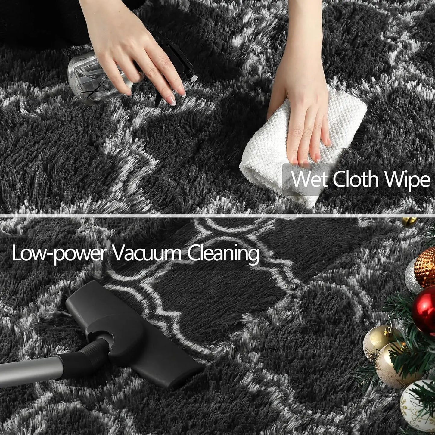 Area Rugs Super Soft Plush Fluffy Carpets Rug Non-Slip Indoor Floor Rug