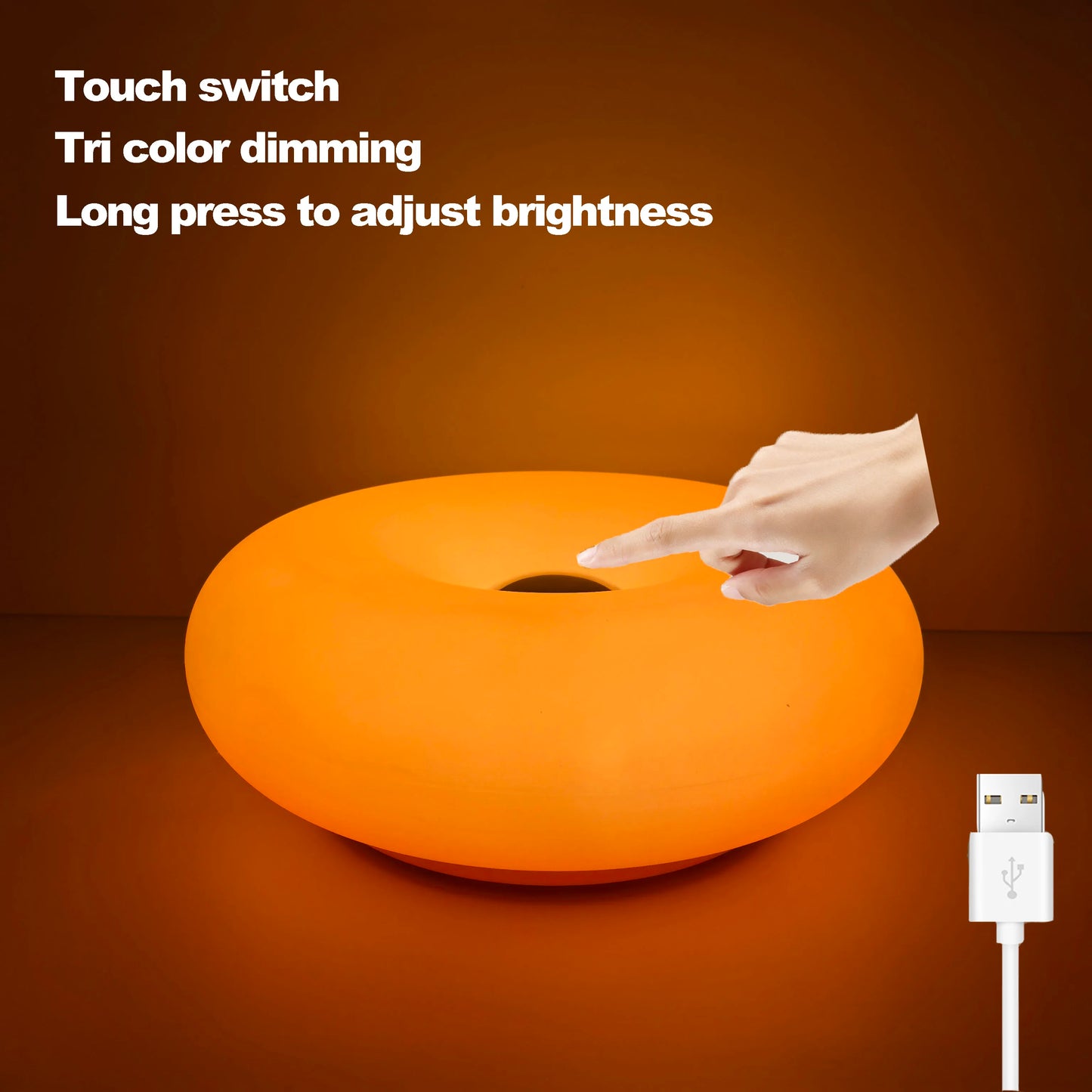 table lamp USB plug lamp for all rooms donut ambient light
