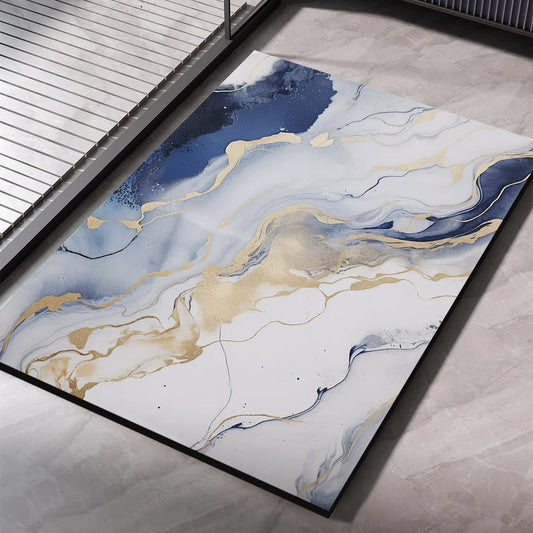 Luxury Bathroom Mat Quick Dry Non-slip Super Absorbent Bathroom Shower Carpet Toilet Doormat Machine  Washable