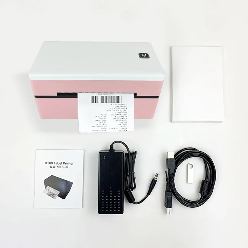 D200 Bluetooth Thermal Label Printer Shipping Label Printer 4X6inch Compatible with iPhone Android Mac Window