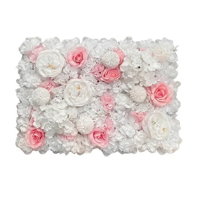 Pink Silk Rose Flower Wall Decoration Backdrop Decor