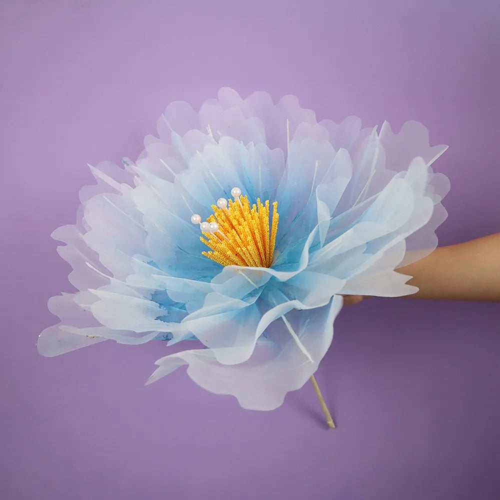 Realistic Peony Silk Large Flower Decoration Layered Fluffy Petal Flowers