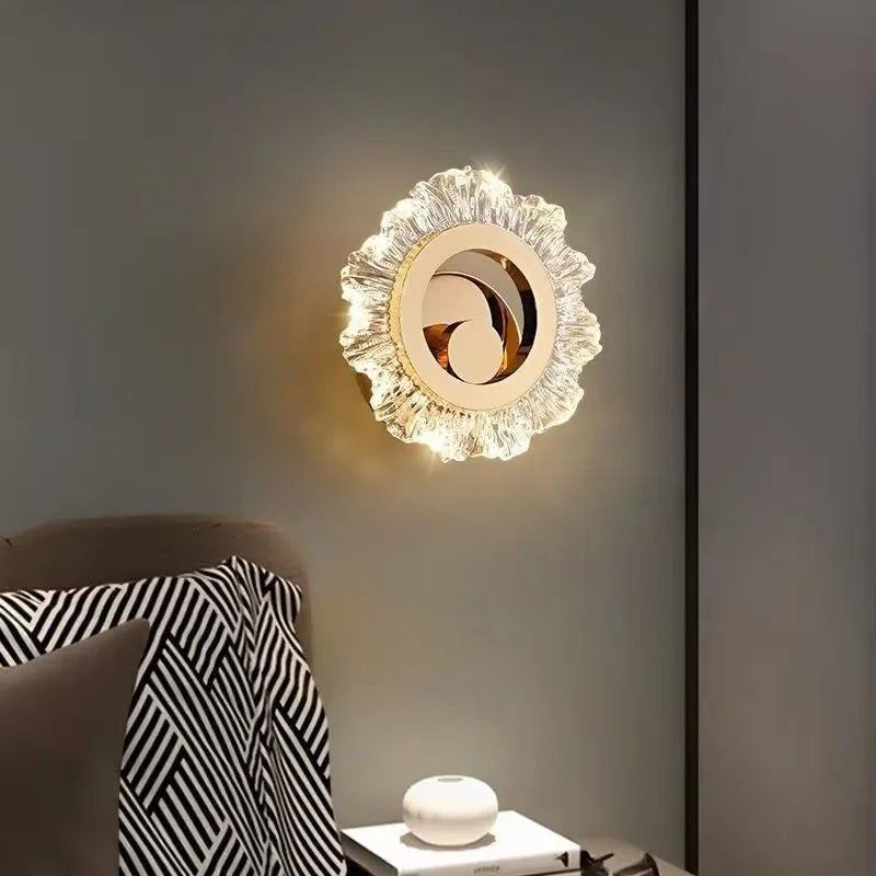 Nordic Modern Wall Lamp Fashion Art Living Room Bedroom Bedside Luxury Villa Staircase Aisle Corridor Light