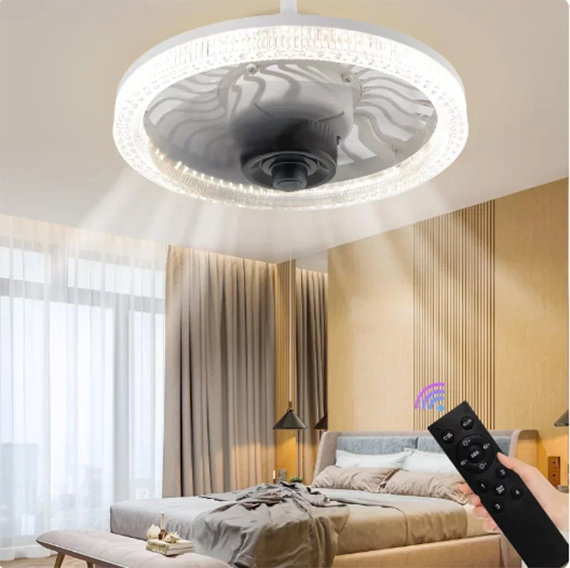 Remote Control Ceiling Fan with LED Lighting with Remote Control Converter Base for Any Room