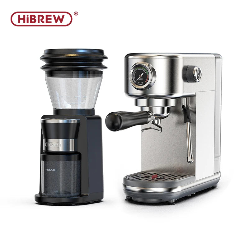 Automatic electric Coffee Grinder for Espresso American Coffee Visual Bean Storage