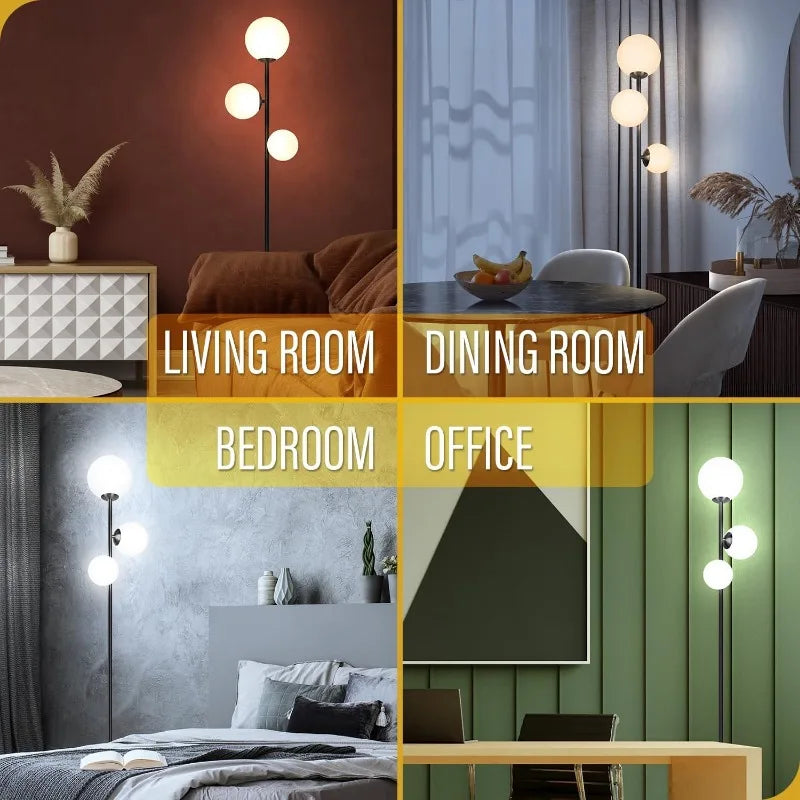 3 Globe Vintage Lamp - 3 Color Options Floor Lamps for Any Room