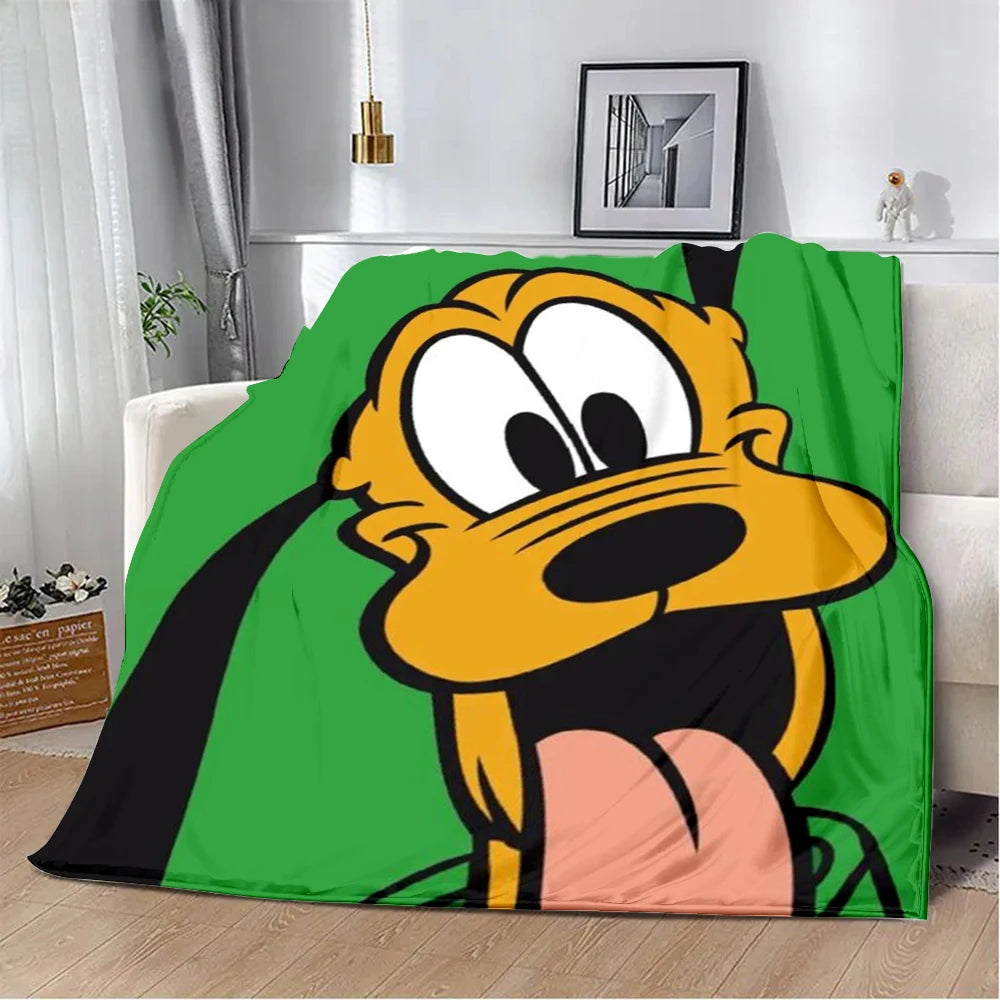 Cute Cartoon Pluto Printed Blanket Warm Blanket Soft and Comfortable
