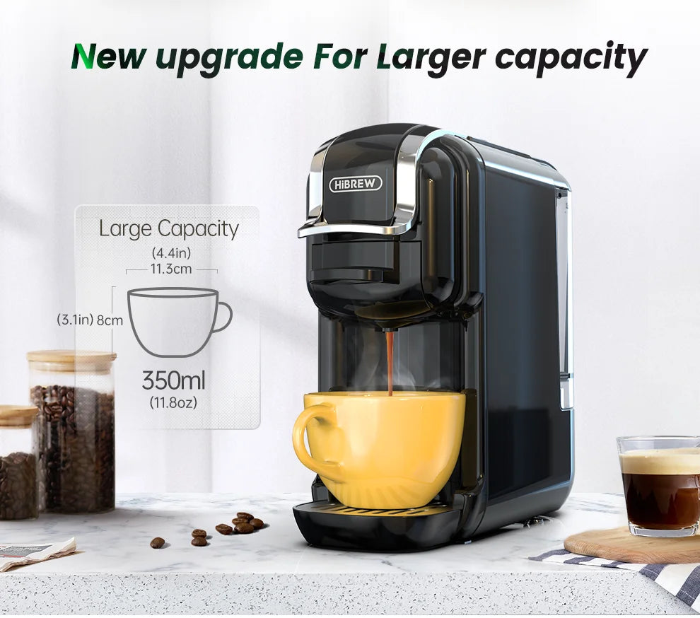 Multiple Capsule Coffee Machine, Dolce Gusto Milk Nespresso Capsule ESE Pod Ground Coffee Cafeteria 20Bar 5 in 1