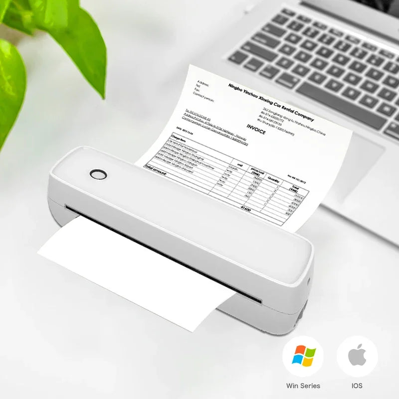 2025 A4 Thermal Printer A80 Portable Printer Rechargeable Bluetooth Wireless Support Windows/Android/Mac