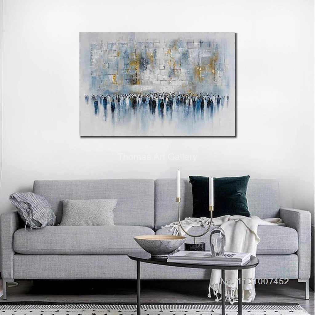Wall Art Decor Jewish Art Western Blue HD Jerusalem Modern Picture Decor