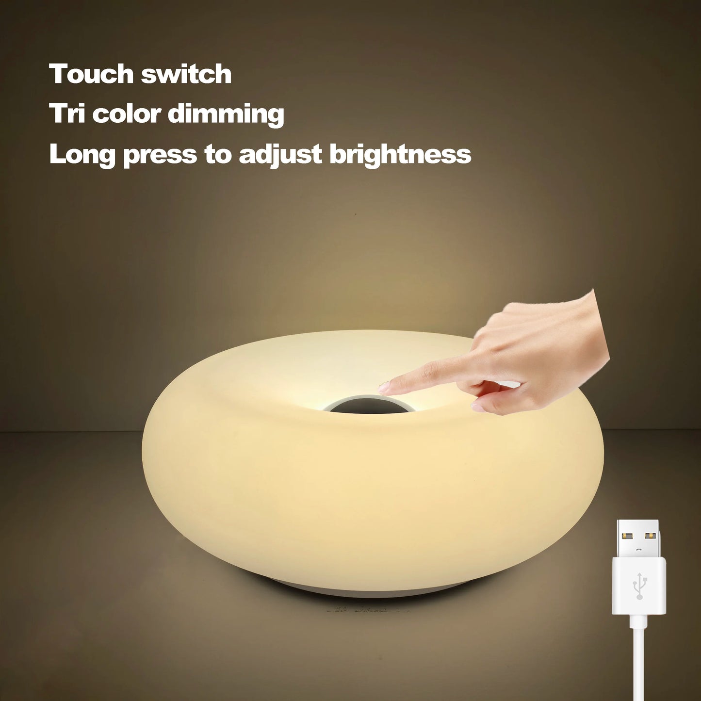 table lamp USB plug lamp for all rooms donut ambient light