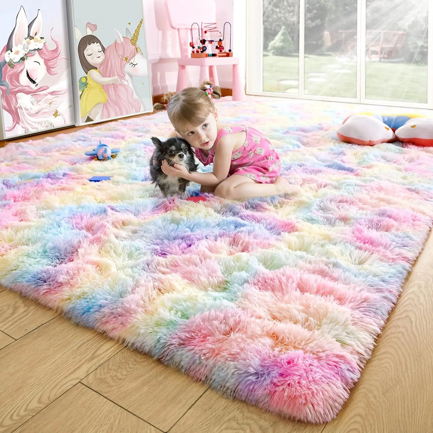 Fluffy Rugs Fuzzy Area Rugs for Room all rooms Soft Carpet Non Slip Rugs for Hardwood Floors Room Decor