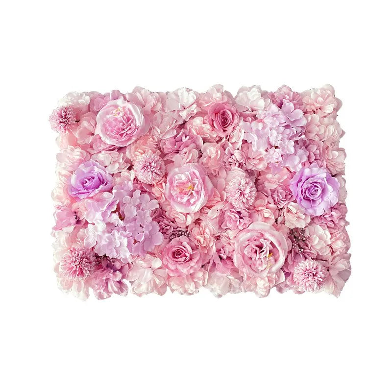 Pink Silk Rose Flower Wall Decoration Backdrop Decor