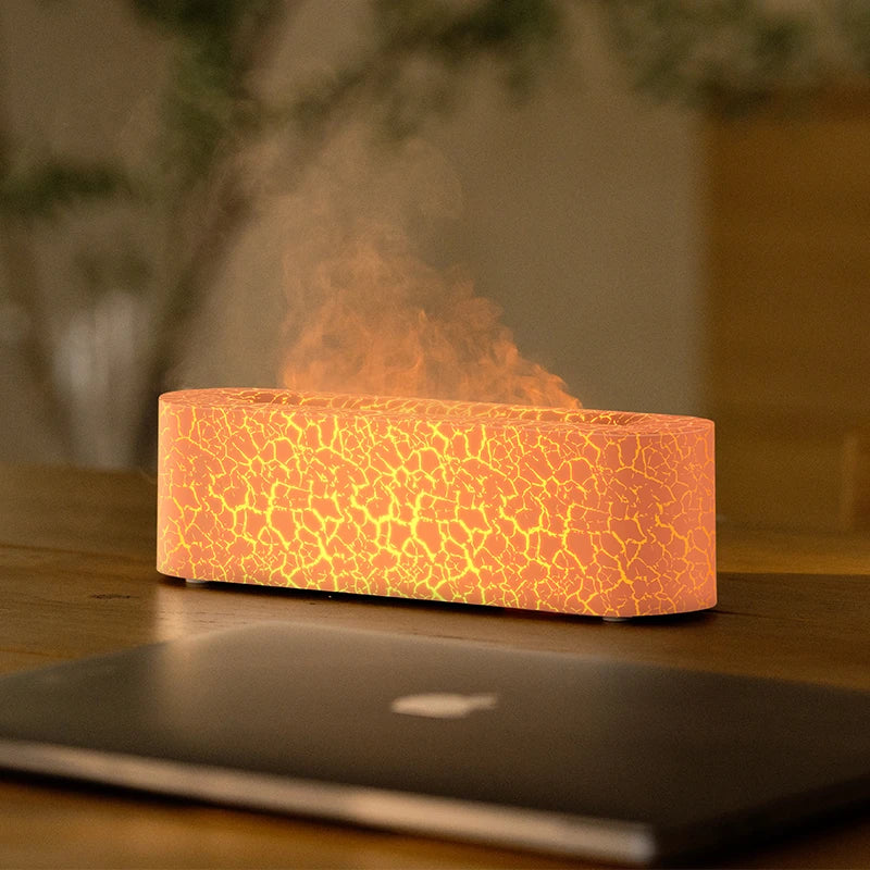 7Colorful Flame Diffuser USB Air Humidifier Aromatherapy Essential for Home Oil Diffuser Fragrance Diffuser