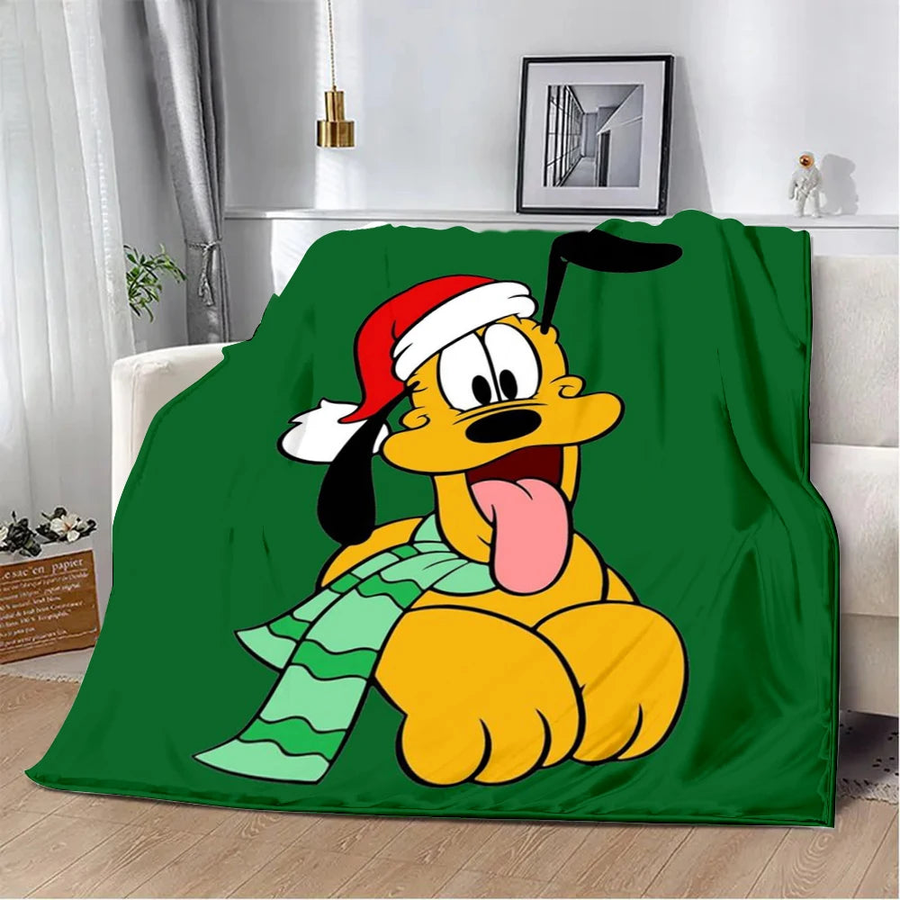 Cute Cartoon Pluto Printed Blanket Warm Blanket Soft and Comfortable