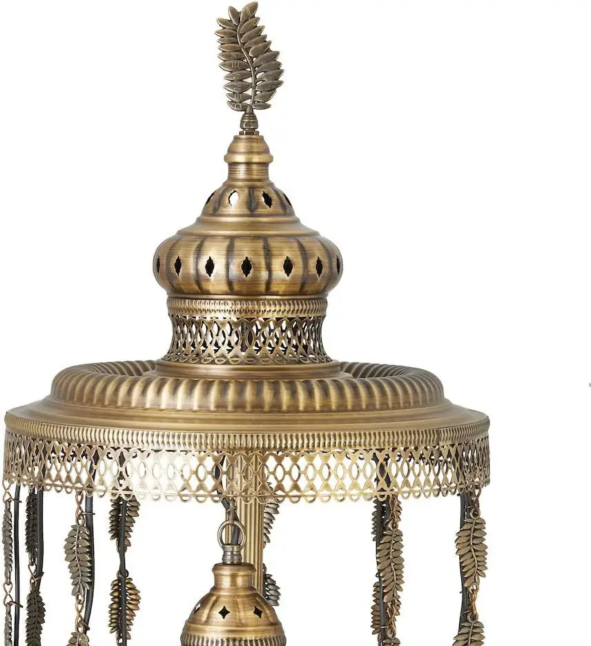 7 Globes Turkish Moroccan Mosaic Lamp Light, Bohemian Boho Tiffany Lamp with North American Plug & Socket