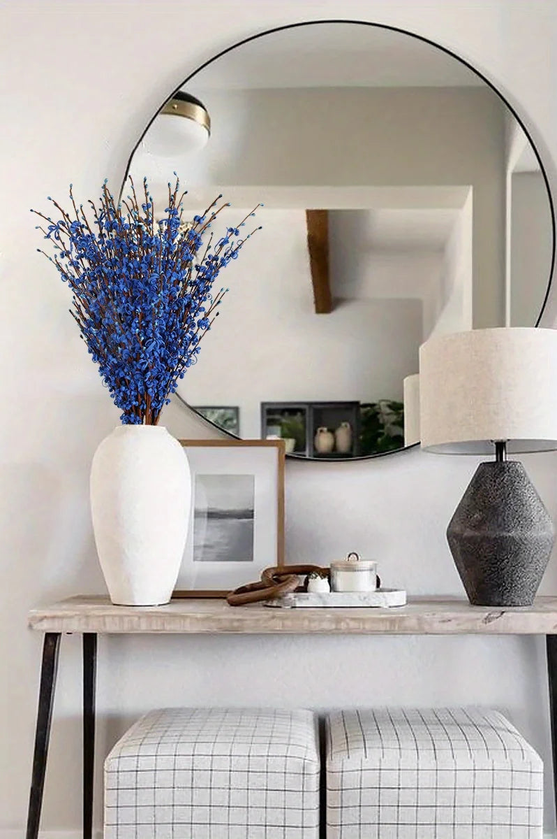 Pc 15Flowers Jasmine Flowers Pussy Willow Branches for Vases Party Home Decor
