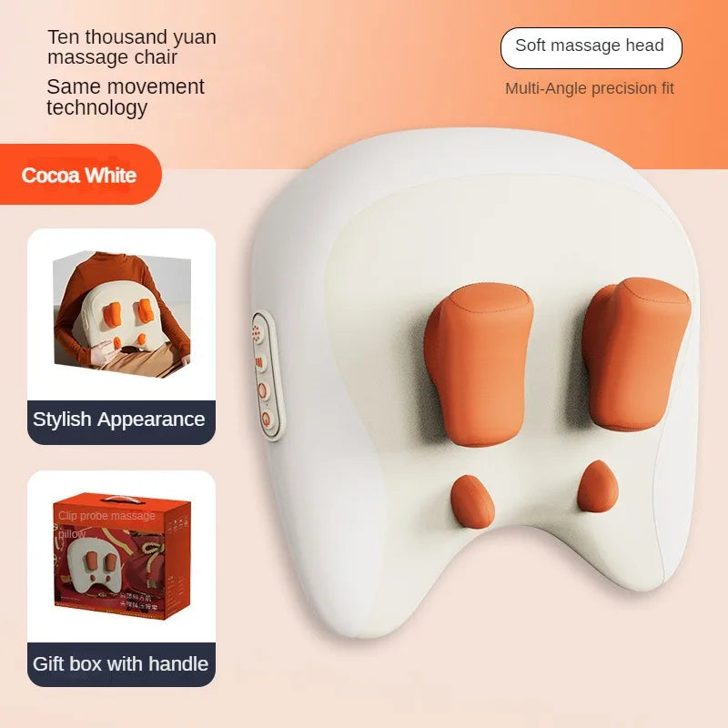 Electric Massage Pillow Wireless Home Massager Heating Waist Neck Leg Cervical Kneading