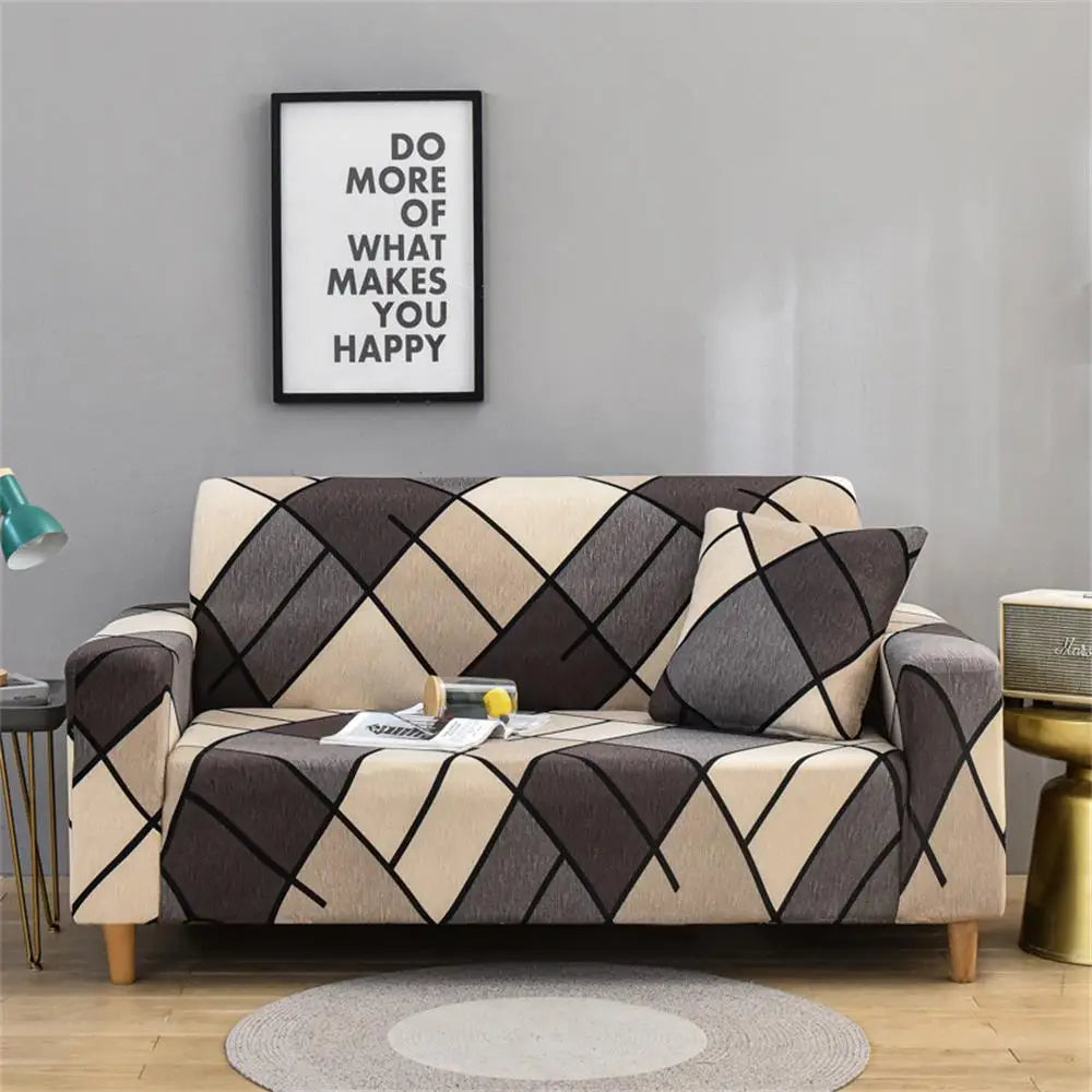 Stretch Plaid Slipcover Elastic Sofa for Living Room Sofa Chair Couch Cover Home Decor