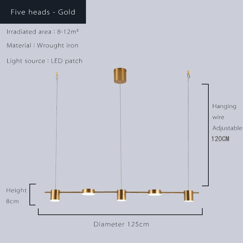 Led Living Room Chandeliers Ceiling Hanging Light Fixture Dimmable Indoor Lighting Lamp
