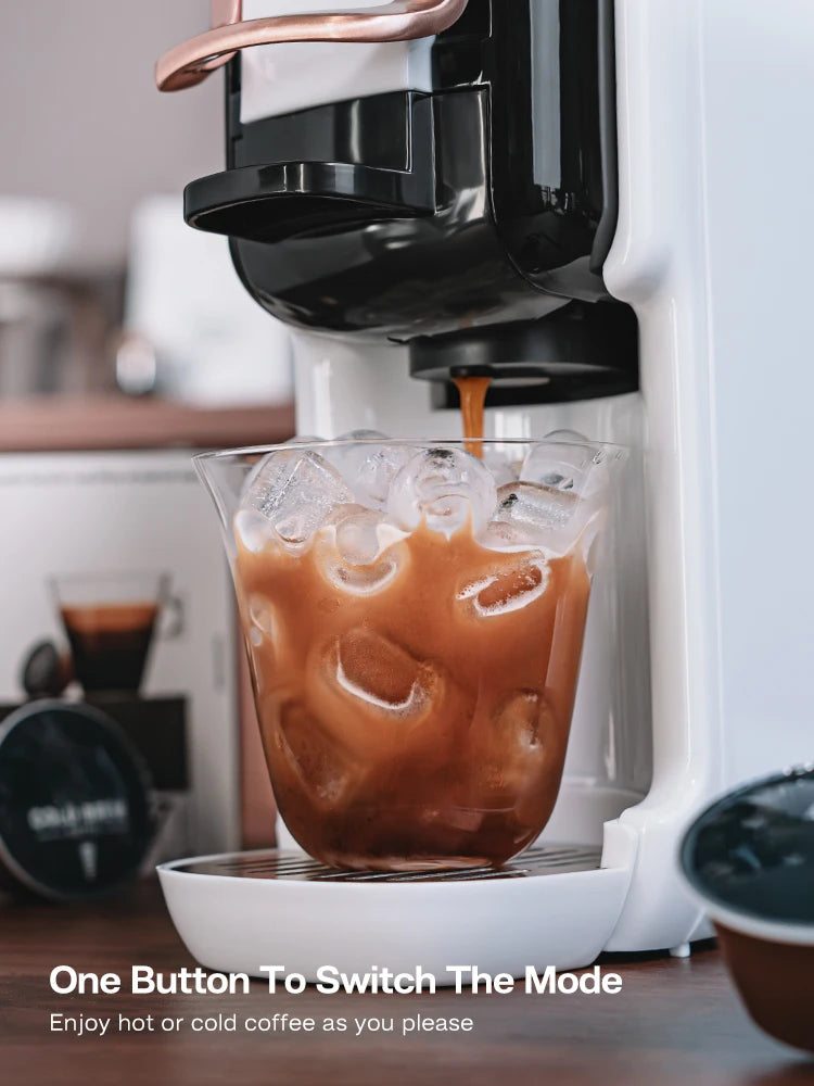 5 in 1 Multiple Capsule Coffee Machine DG Cappuccino Small Capsule ESE Pod Ground Coffee Cafeteria