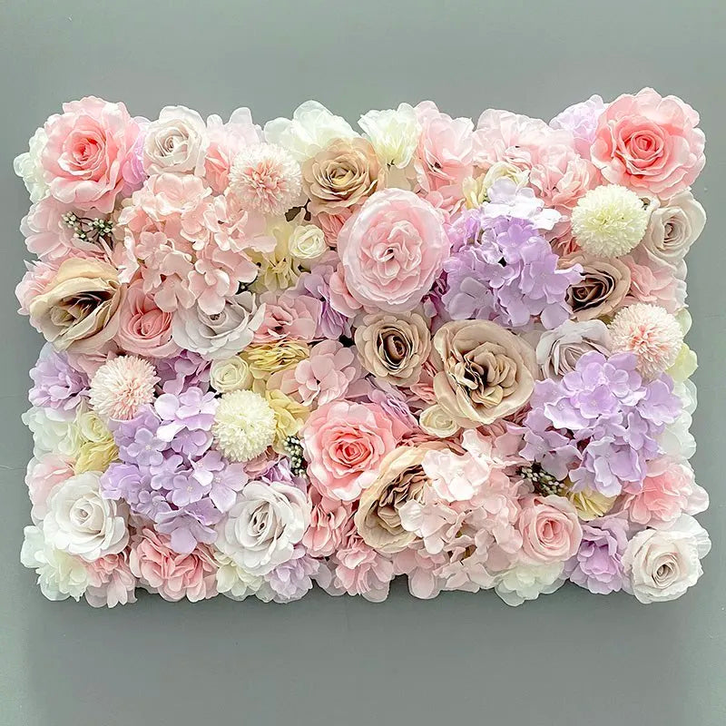 Pink Silk Rose Flower Wall Decoration Backdrop Decor