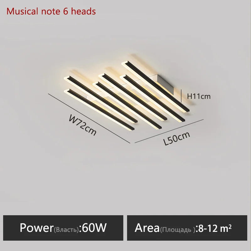 Modern living room lamps ceiling light interior decoration for home led lamps for bedrooms linear ceiling light home lamp