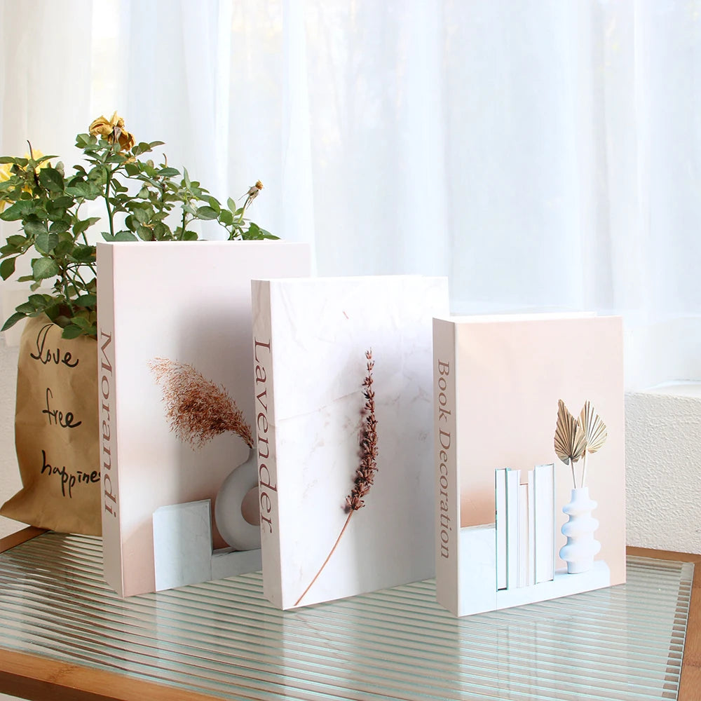 3Pcs/Set Multiple Size Book Villa Hotle Simulation Books Set Props Decor