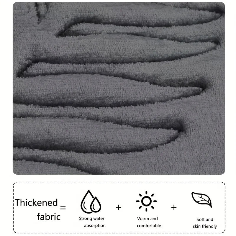 3pcs/set Bathroom Floor Mat Bedroom Living Room Memory cotton Rug Soft Washable Carpet Anti Slip Entrance Doormat