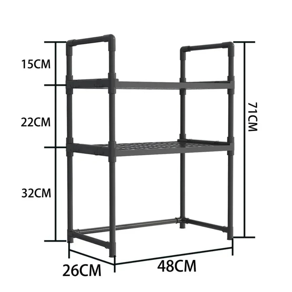 Elevated Design Seasoning Rack Microwave Storage Rack Modern Minimalism Kitchen Organizer