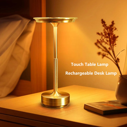 Wireless Charging LED Lamp Dimming Atmosphere Retro Portable Charging Touch USB Lamp