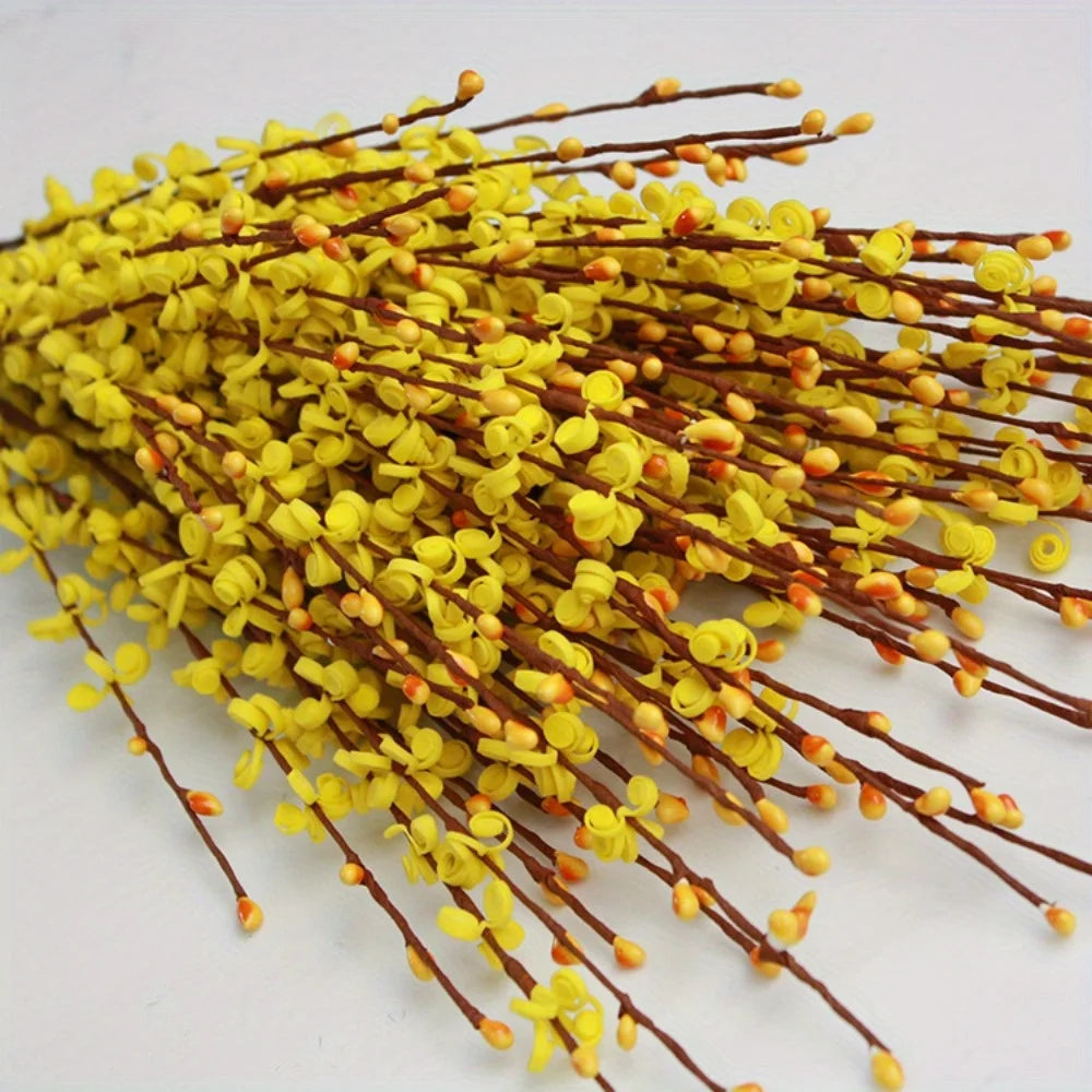 Pc 15Flowers Jasmine Flowers Pussy Willow Branches for Vases Party Home Decor