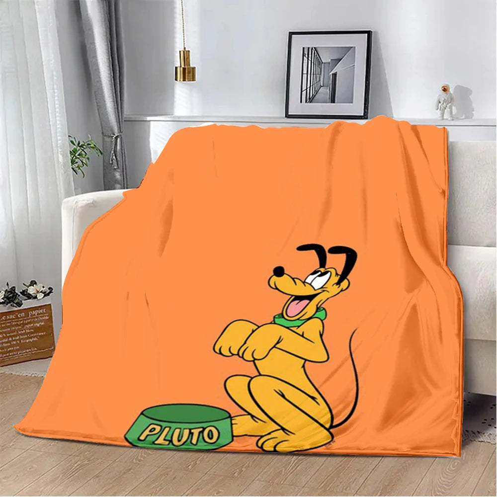 Cute Cartoon Pluto Printed Blanket Warm Blanket Soft and Comfortable