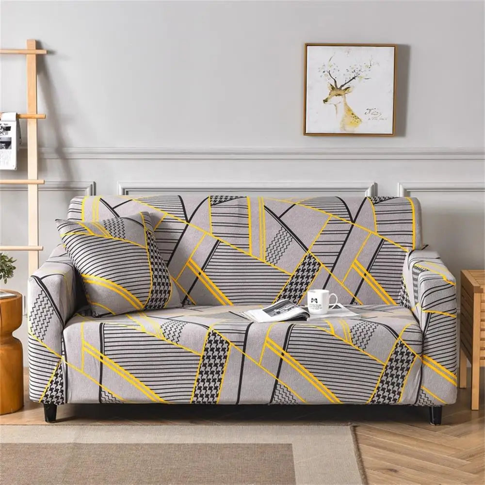 Stretch Plaid Slipcover Elastic Sofa for Living Room Sofa Chair Couch Cover Home Decor